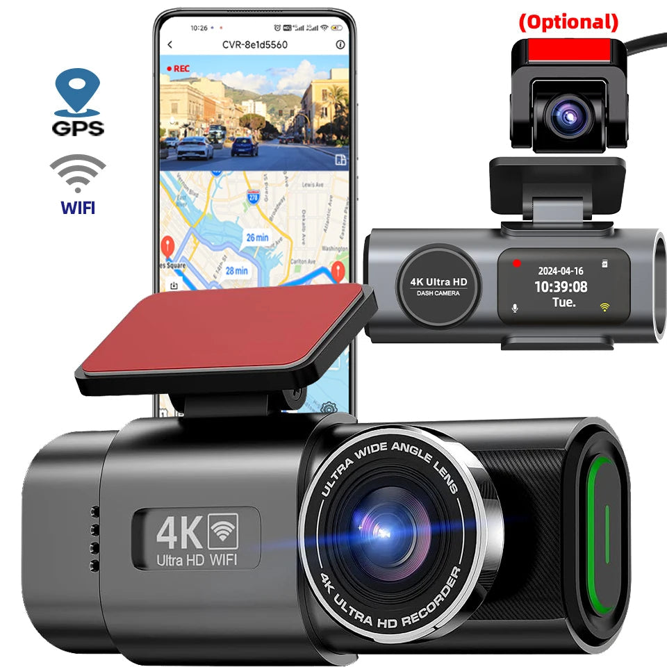Road Eye Pro - DashCam 4k - WiFi - capteurs